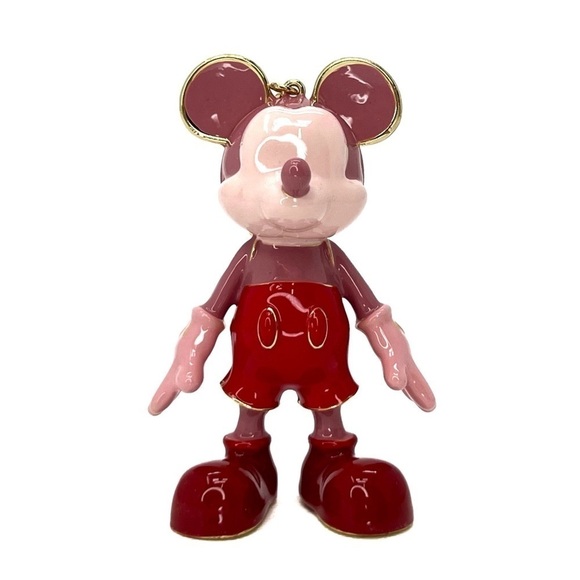 Disney X Baublebar Mickey Mouse Disney Bag Charm Enamel Red Pink NWT New in Box main image 9